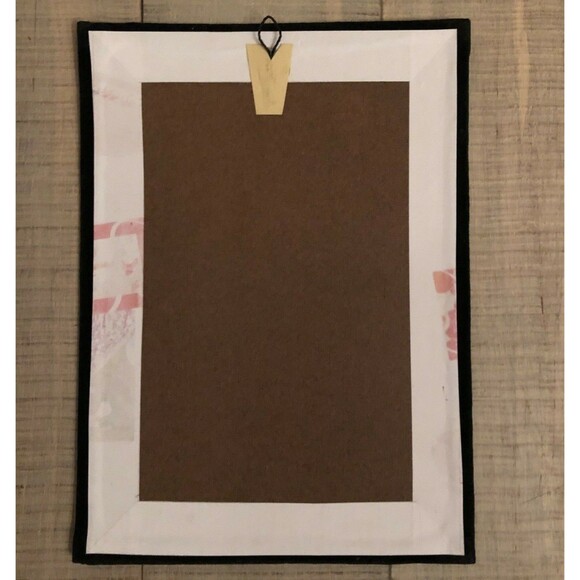 Velvet Folk Art Japanese Girl Handcrafted Rice Straw Unframed w/Hook Vintage - Picture 3 of 7